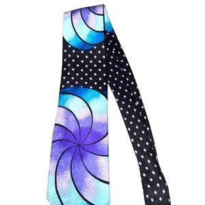 Elegant Black and Purple  Tie